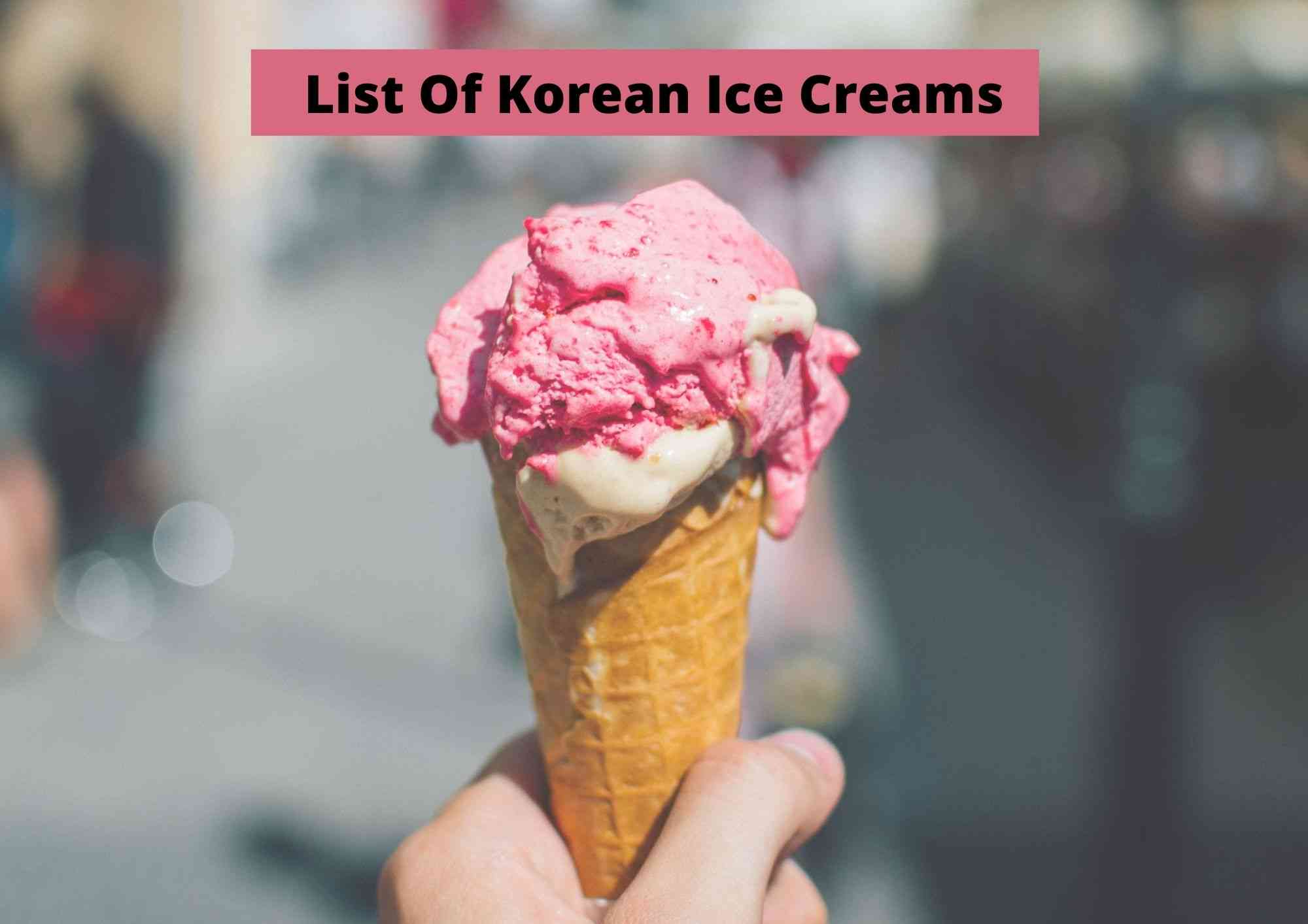 list of korean ice cream