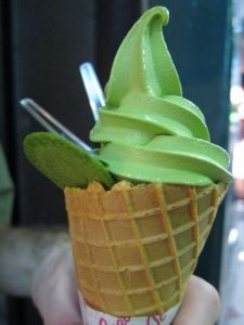 matcha soft serve Korean ice cream
