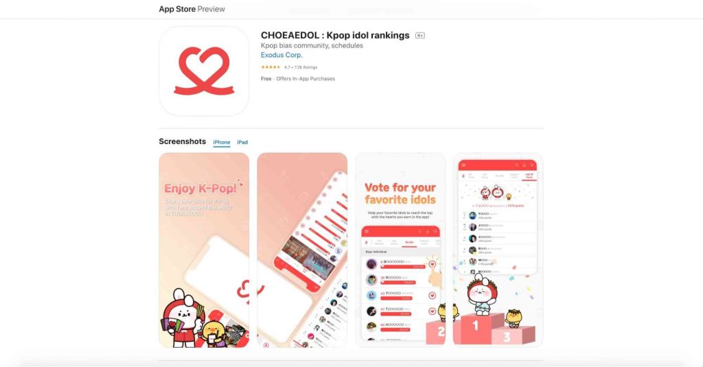 voting apps for kpop lovers