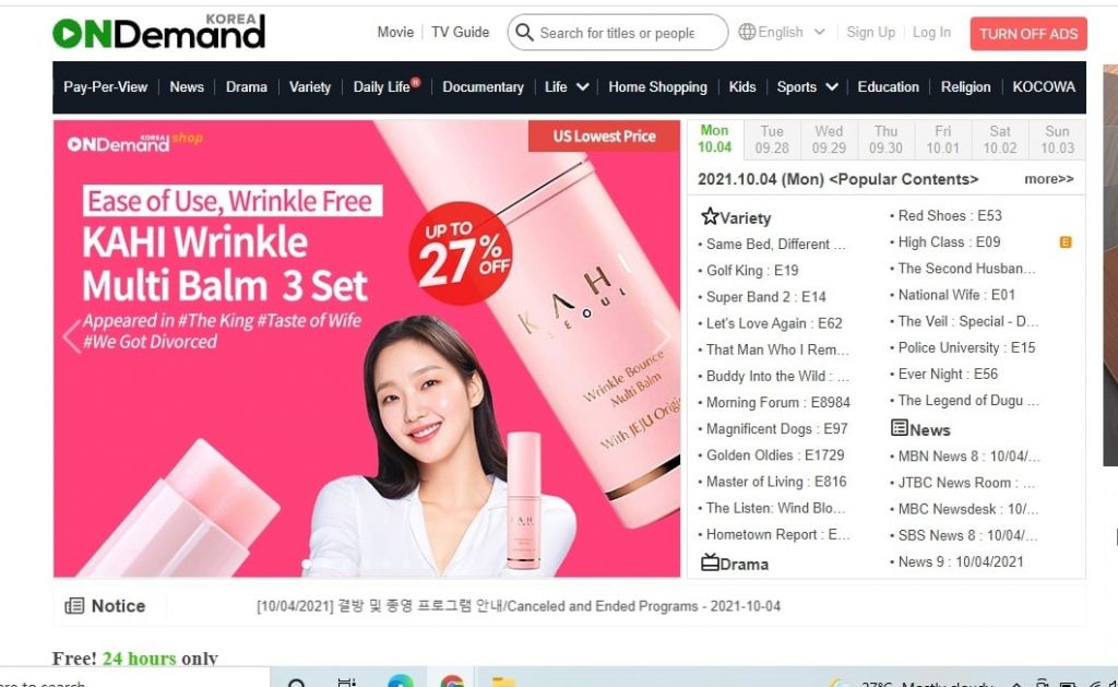 legal websites to watch kdrama for free