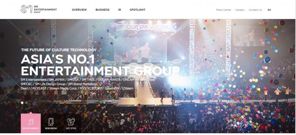 3 biggest entertainment companies in korea