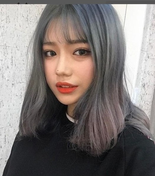 アッシュブラウン 韓国人ヘアカラー
