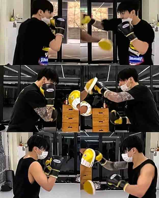 jungkook workout routine warm up