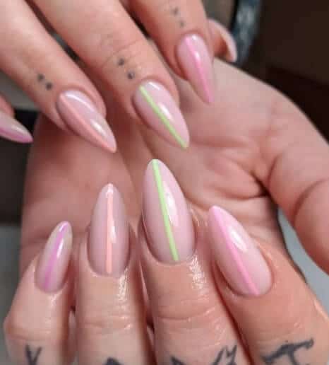 stiletto nail art design
