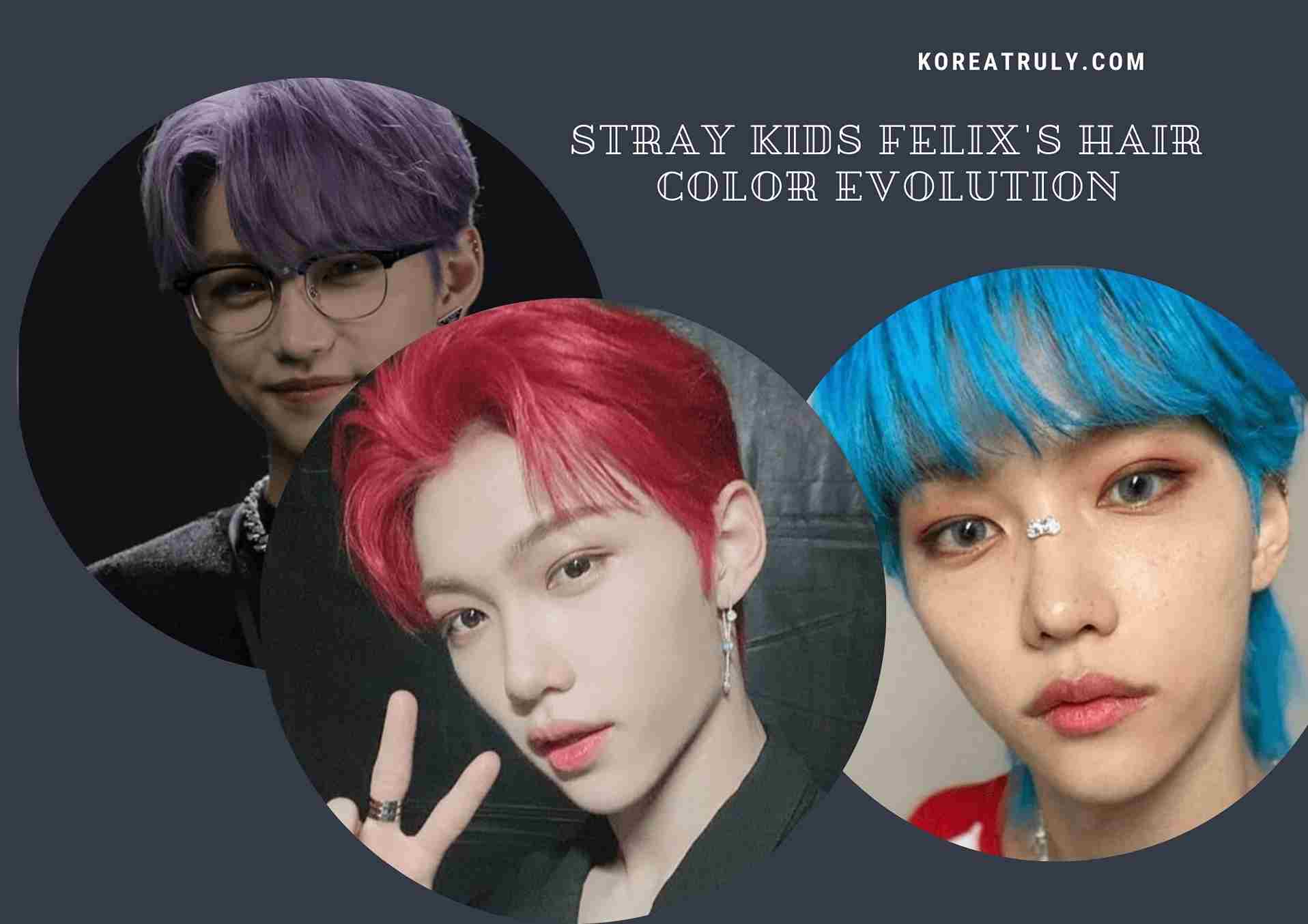 ストレイキッズフェリックス ヘアカラー エボリューション