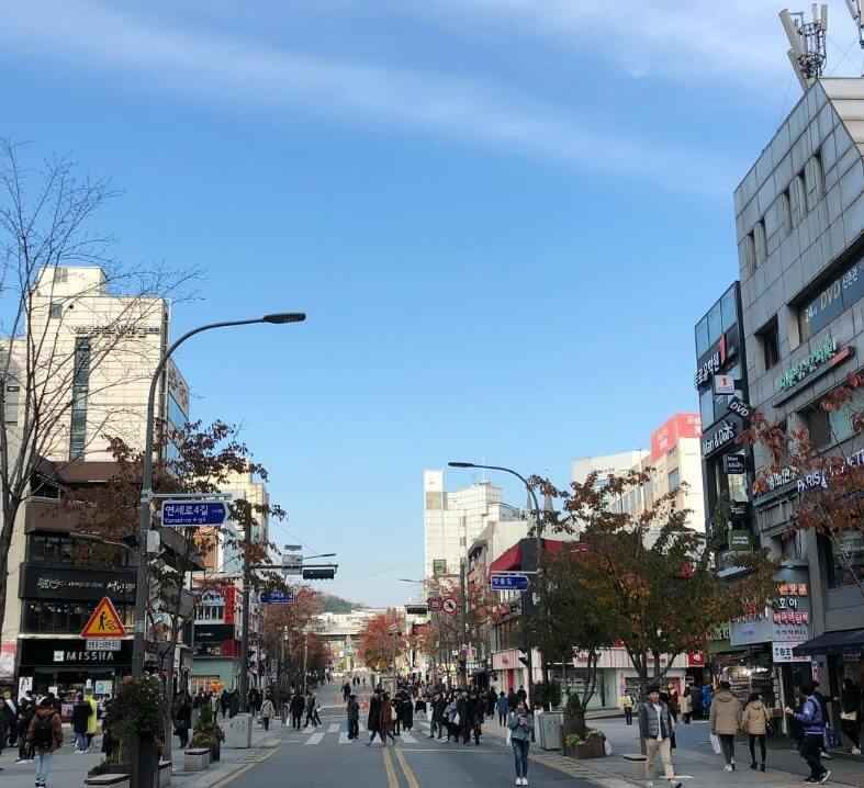 ソウル市内の韓国語の通りの名前
