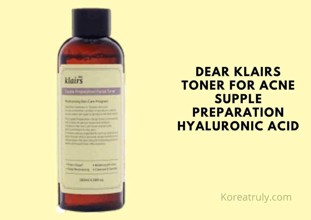 best korean toner for oily acne prone skin