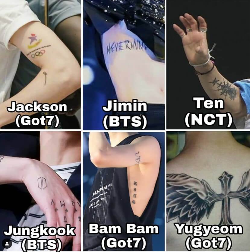 Kpop idols with tattoos
