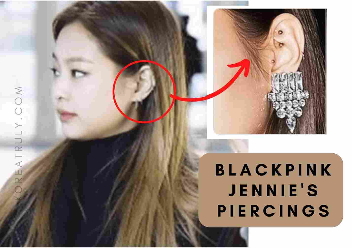 BlackpinkのJennieが耳ピアスを披露した回