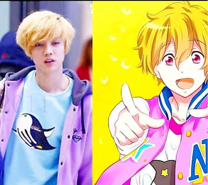 KPOPアイドルアニメのソックリさん