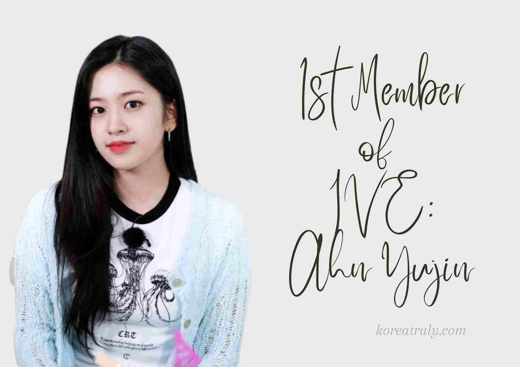 1st member of IVE ahn yujin