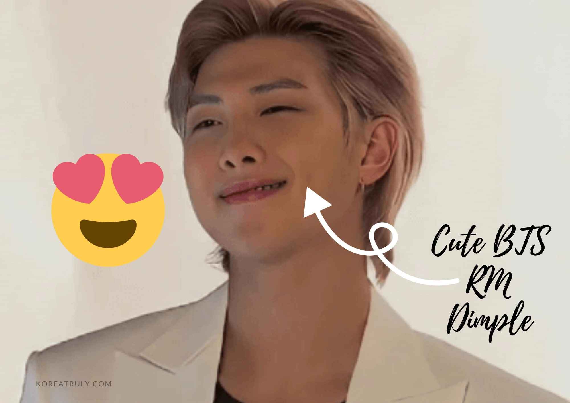 BTS RM dimples