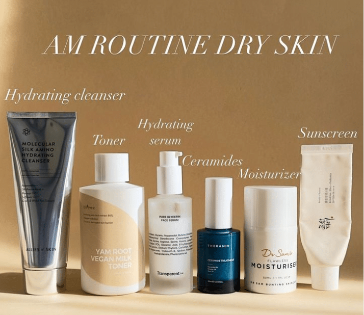 dry skin korean skincare routine
